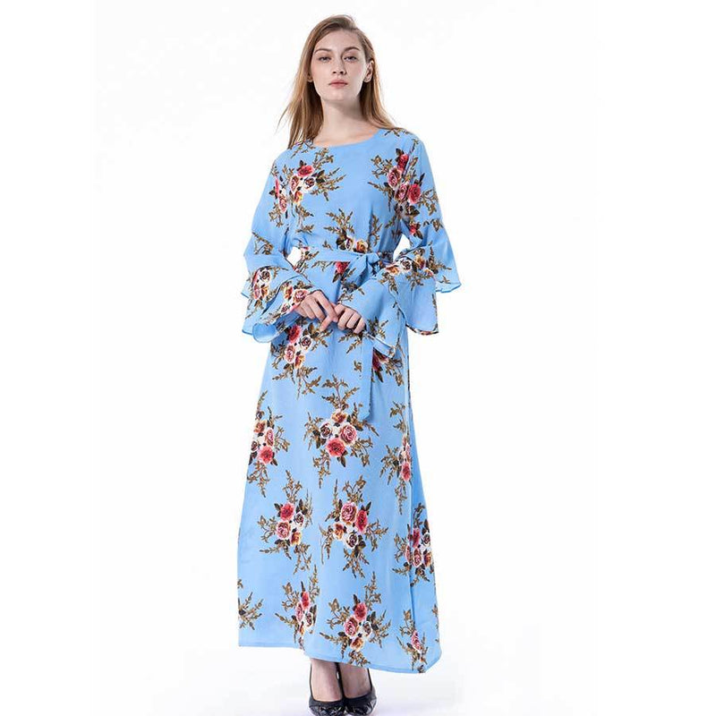 Muslim Women Stylish Kashibo Abaya Muslim Ladies Long Gown Islamic Clothing Jilbab Jalabiya Fashion Robe Maxi Dress