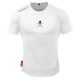 jogging shorts for men Slim Fit Muscle Gym Men Shorts Running Workout Elastic Slim Fit round Neck Short Sleeve