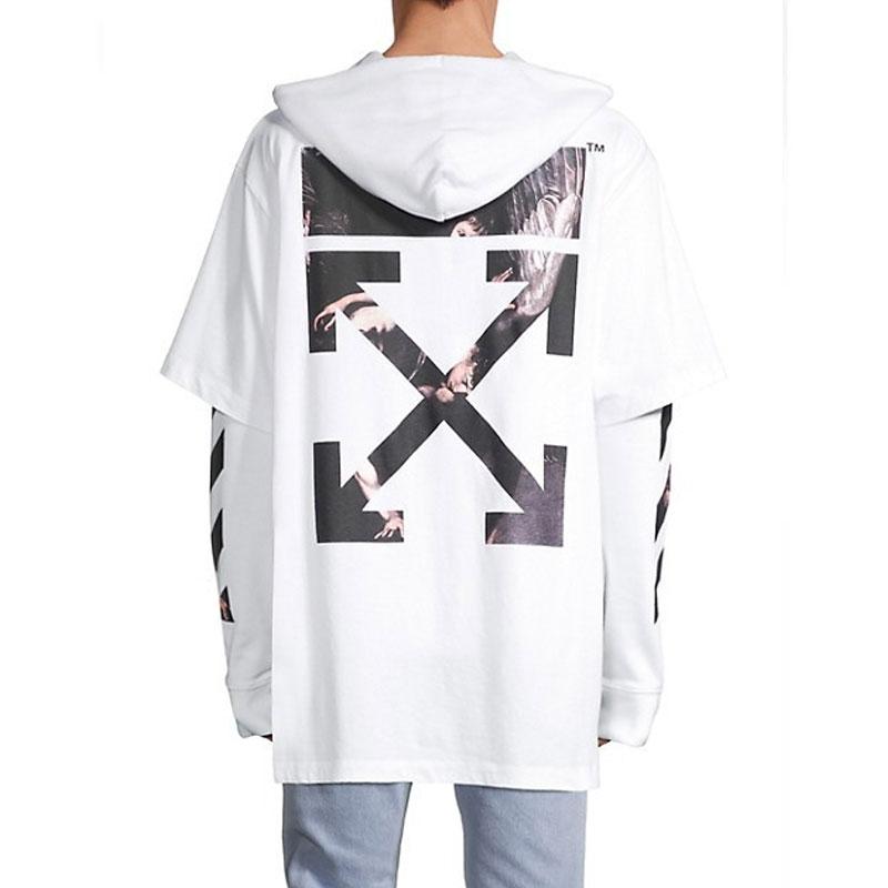 Off White Hoodie Pullover Sweatshirts Men's Plus Size Sweater Owt Casual Fashionable Comfortable