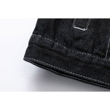 Off White Winter Coat Autumn and Winter Off Arrow Pattern Casual Denim Jacket