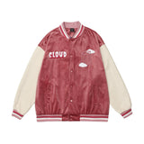 Letterman Jacket Outfit Senior Jackets Varsity Baseball Coat Letter Embroidered Velvet Jacket Men