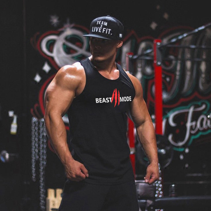 Man Tanks Summer Pure Cotton Sports and Leisure Men's Vest