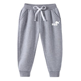 Children Pokemon Pikachu Pants Thickened Warm Treasure All-Match Sweatpants Neutral