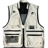 Men Utility Vest Work Zipper Tactical Work Vest Slim Pocket Jacket Spring and Autumn Thin Outdoor Casual and Comfortable