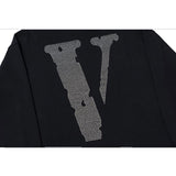 Vlone Hoodie Sweater Friends plus Size Retro Sports Pullover Hoodie for Men and Women