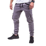 Stacking Jeans Slim Trouser Skinny Jean Men's Woven Fabric Casual Pants Ankle Banded Pants
