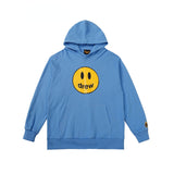 Smiley Face Hoodie Smiley Face Biber Hooded Sweater Men and Women Loose