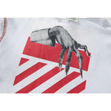 Off White Zipper Hoodie Terry Cardigan Hoodie Coat