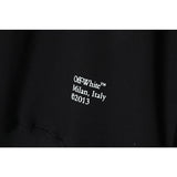 Off White Sweatshirts Long Sleeve round Neck Sweater Autumn Oil Painting Arrow Sweater