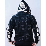 Shark Print Hoodie Fashion Brand Shark Skull Dark Sweater Street Fashion Large Size Coat