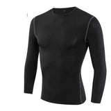 Moisture Wicking Shirts Workout Clothes Men's Tight Training Exercise Workout Quick-Drying Long Sleeve T-shirt