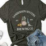 Halloween Costumes Sanderson Sisters Pumpkin Printed round Neck T-shirt for Women