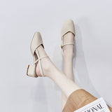 Nude Wide Fit Block Heels