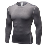 Moisture Wicking Shirts Men's Tight Training Sports and Fitness Running Long Sleeve