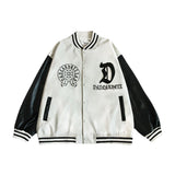 Blackair Jacket Embroidery Contrast Color Baseball Uniform Oversize Jacket
