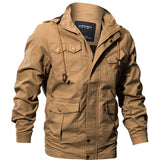 Tactics Style Men Outdoor Windproof Coat Men Casual Jacket Oversized Men's Clothing Jacket Multi-Pocket Jacket Coat