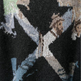 off white Sweatshirt Ow Monet Oil Painting Arrow Men's Clothing Owt Knitted Sweater Arrow Wool Sweater