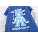 Letterman Jacket Outfit Senior Jackets Varsity Baseball Coat Men's Loose Lapel Jacket