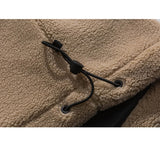 Man Fall Winter Outfis Winter Clothes Solid Color Stand-up Collar Cotton-Padded Coat Loose Street Couple Casual Jacket