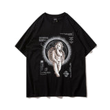 Men's T Shirt Summer Casual Tops Printed Short Sleeve T-shirt Men's Boyfriend Harajuku Style Half Sleeve Street Fashion Loose Half Sleeve
