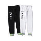 Off White Winter Pants Printed Casual Trousers for Men and Women