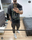 Present T Shirt Soul Skull off-Road Vehicle Printing Make Old Ripped