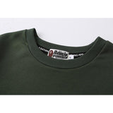 Shark Print Sweatshirts Men's and Women's Autumn and Winter round Neck Pullover Embroidery Sweater