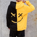 Smiley Face Hoodie Fashion Hip Hop Sweater Men's Smiling Face Loose