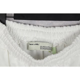 Off White Winter Pants Autumn and Winter Printed Trousers Men and Women Couple Terry Trousers Casual Sports Pants