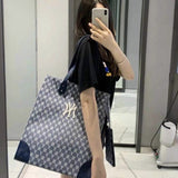 Yankees Denim NY Handbag Tote Bag