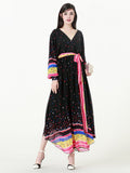 Muslim Women Stylish Kashibo Abaya Muslim Ladies Long Gown Islamic Clothing Jilbab Jalabiya Color Polka