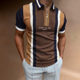 Polo Shirts Summer Polo Shirt Color Matching Men's Sports