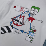 CHH Chrome Heart T Shirt Spring/Summer Cartoon Graffiti Printing Round Neck Short Sleeve T-shirt For Men And Women