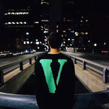 Vlone Short Sleeve Men's Large Size Retro Sports Couple Men's and Women's Tshirt