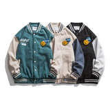 Letterman Jacket Outfit Senior Jackets Varsity Baseball Coat Autumn Baseball Uniform Men's Jacket