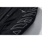 Off White Winter Coat Autumn and Winter 3D Embroidery Arrow Padded Cotton-Padded Jacket Outerwear