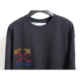 Off White T Shirt Embroidered Printed Tshirt Men Owt Rainbow Arrow Short Sleeve Loose