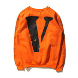 Vlone Hoodie off High Street Men and Women Retro Long Sleeve Ow Harajuku Style Couple Coat Vlone Sweatshirt