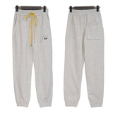 Rhude Pant Autumn Street Drawstring Letter Embroidered Casual Trousers
