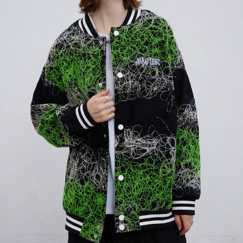 Letterman Jacket Outfit Senior Jackets Varsity Baseball Coat Autumn Casual Jacket Baseball Uniform