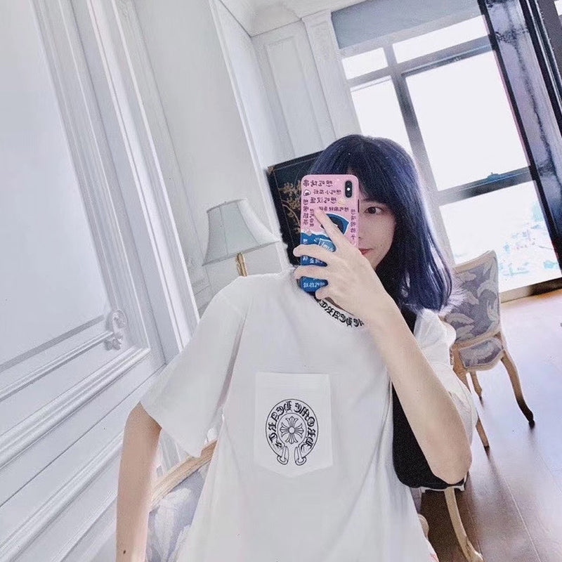CHH Chrome Heart T Shirt Spring/Summer Printed round Neck Short Sleeve T-shirt for Men and Women