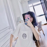CHH Chrome Heart T Shirt Spring/Summer Printed round Neck Short Sleeve T-shirt for Men and Women