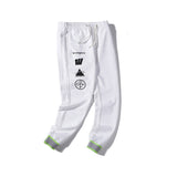 Off White Winter Pants Printed Casual Trousers for Men and Women