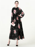 Muslim Women Stylish Kashibo Abaya Muslim Ladies Long Gown Islamic Clothing Jilbab Jalabiya Midaxi Dresses cottagecore