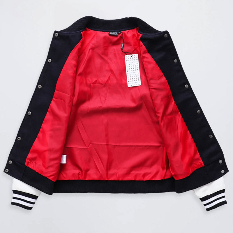 Yankee Letterman Jacket Outfit Senior Jackets Varsity Baseball College Coat Mlbny Spring Baseball Uniform Casual Patchwork Jacket