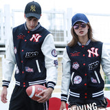 Yankees Letter Jacket Mlbny Spring Baseball Uniform All-Matching Couple Style Warm Coat Jacket