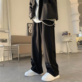 Men Suit Pants Button Pants Design Feeling Draping