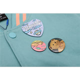 Letterman Jacket Outfit Senior Jackets Varsity Baseball Coat Men's Loose Jacket