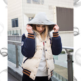 Yankee Letter Man Jacket Outfit Senior Jackets Varsity Baseball College Coat Winter Loose Jacket Coat Coat