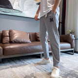 Yankees Autumn Sweatpants Outdoor Leisure Loose Tappered Sports Trousers